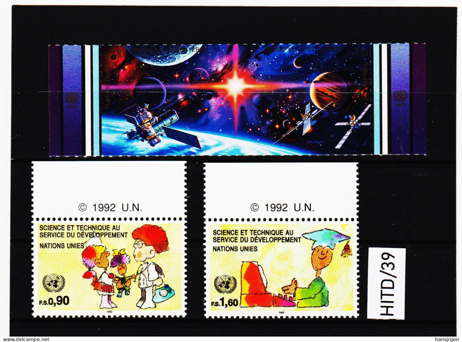 HITD/39 VEREINTE NATIONEN UNO GENF 1992 Michl 219/22 ** Postfrisch SIEHE ABBILDUNG - Unused Stamps