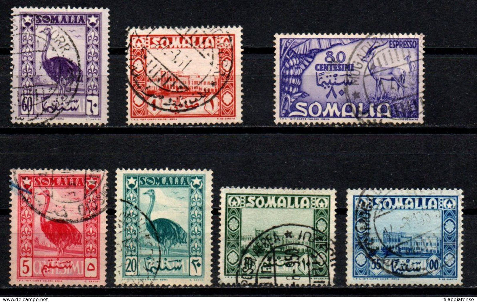 1950 - Italia - Somalia AFIS 2 + 4 + 6/7 + 9 + E 2 Pittorica    ------- - Somalie (AFIS)