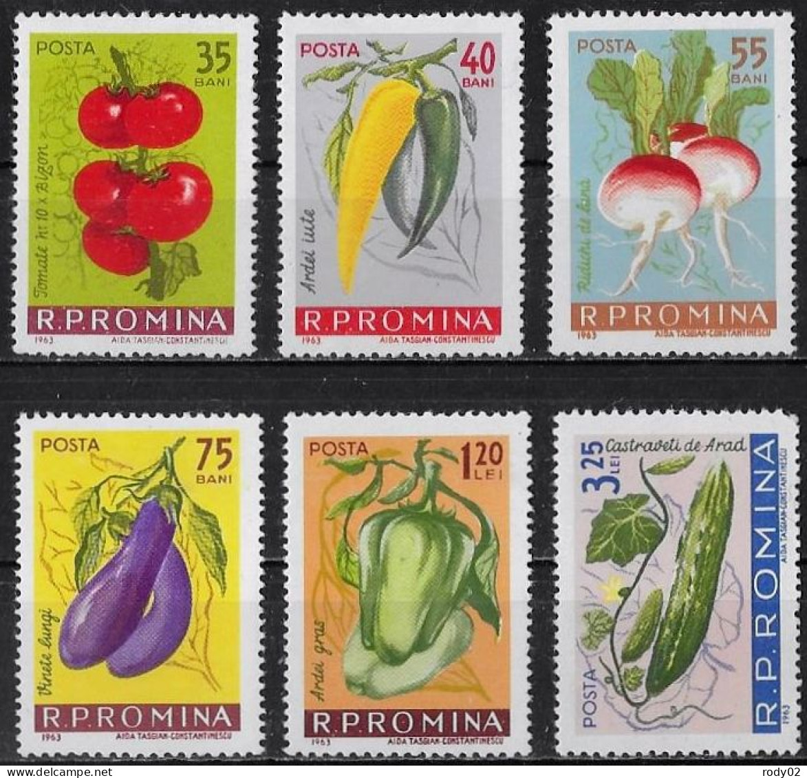 ROUMANIE - LEGUMES - N° 1902 A 1907 - NEUF** MNH - Légumes