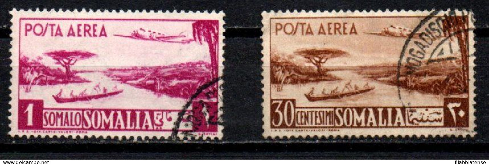 1950 - Italia - Somalia AFIS PA 1 + PA 6 Pittorica    ------- - Somalië (AFIS)