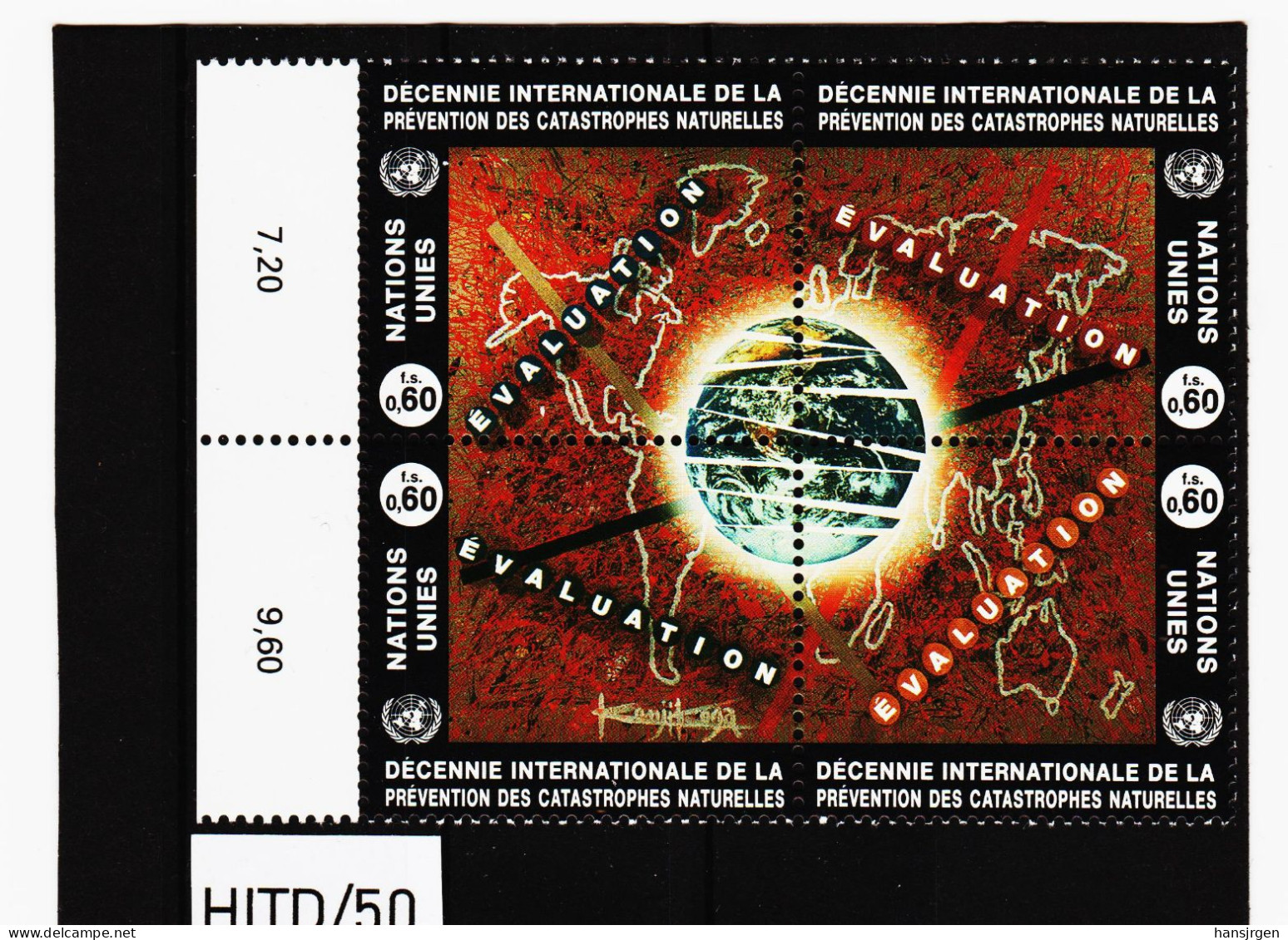 HITD/50 UNO GENF 1994 MICHL 250/53 Gestempelt Siehe ABBILDUNG - Gebruikt