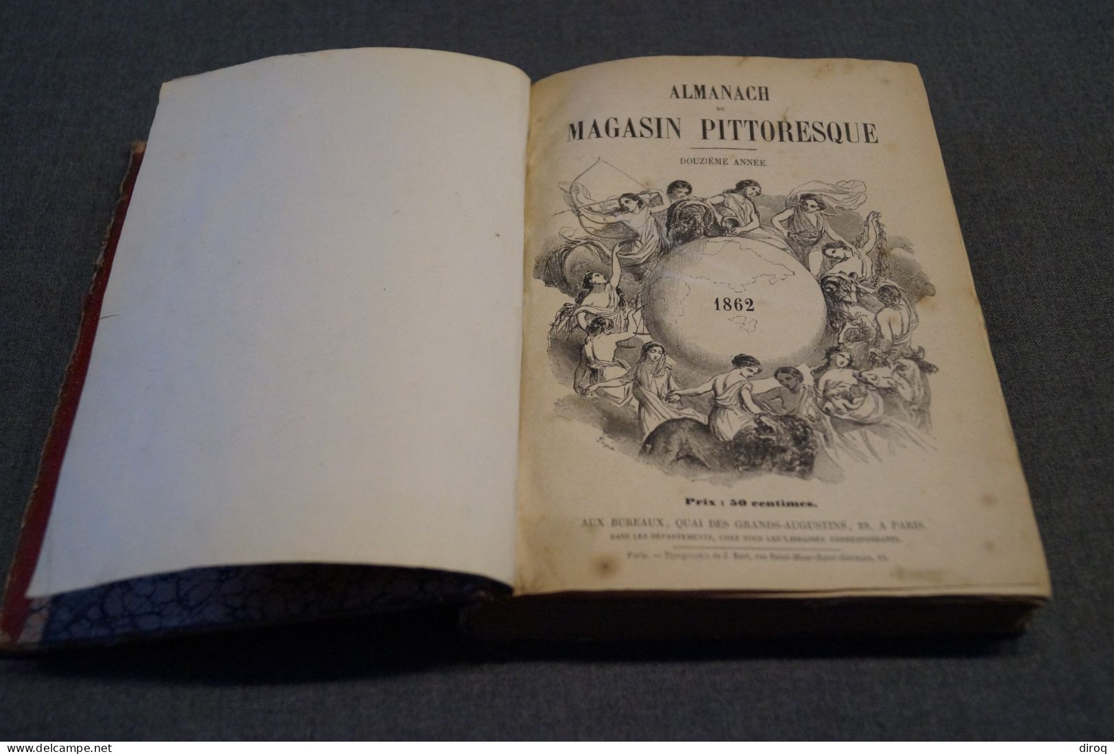 Almanach 1862 à 1867, 6 Années,magasin Pittoresque,20 Cm. Sur 15 Cm.Complet - Historical Documents