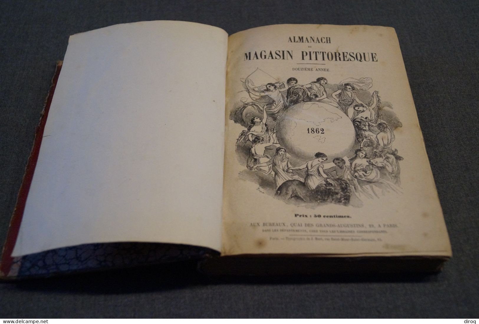 Almanach 1862 à 1867, 6 Années,magasin Pittoresque,20 Cm. Sur 15 Cm.Complet - Historische Dokumente