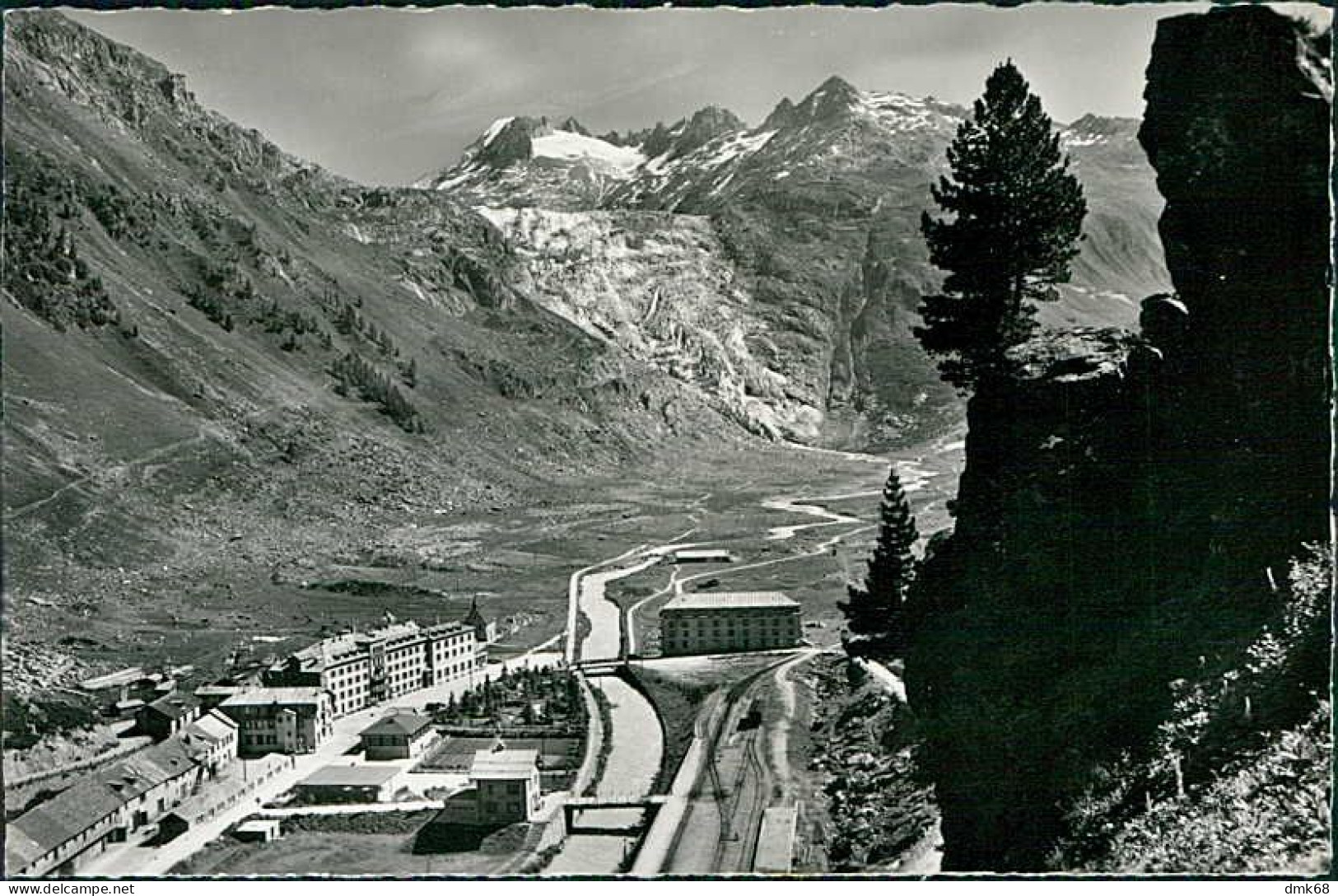 SWITZERLAND - GLETSCH FURKA - OBERALPBAHN - GALENSTOCK U. RHONEGLETSCHER - 1940s/50s (16856) - Lens