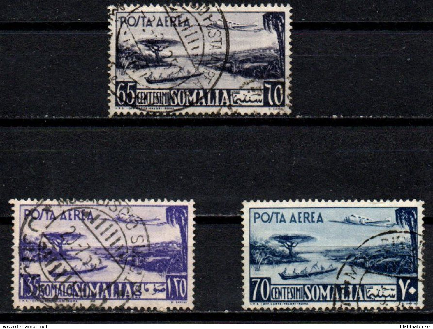 1950 - Italia - Somalia AFIS PA 3/PA 4 + PA 7 Pittorica    ------- - Somalie (AFIS)