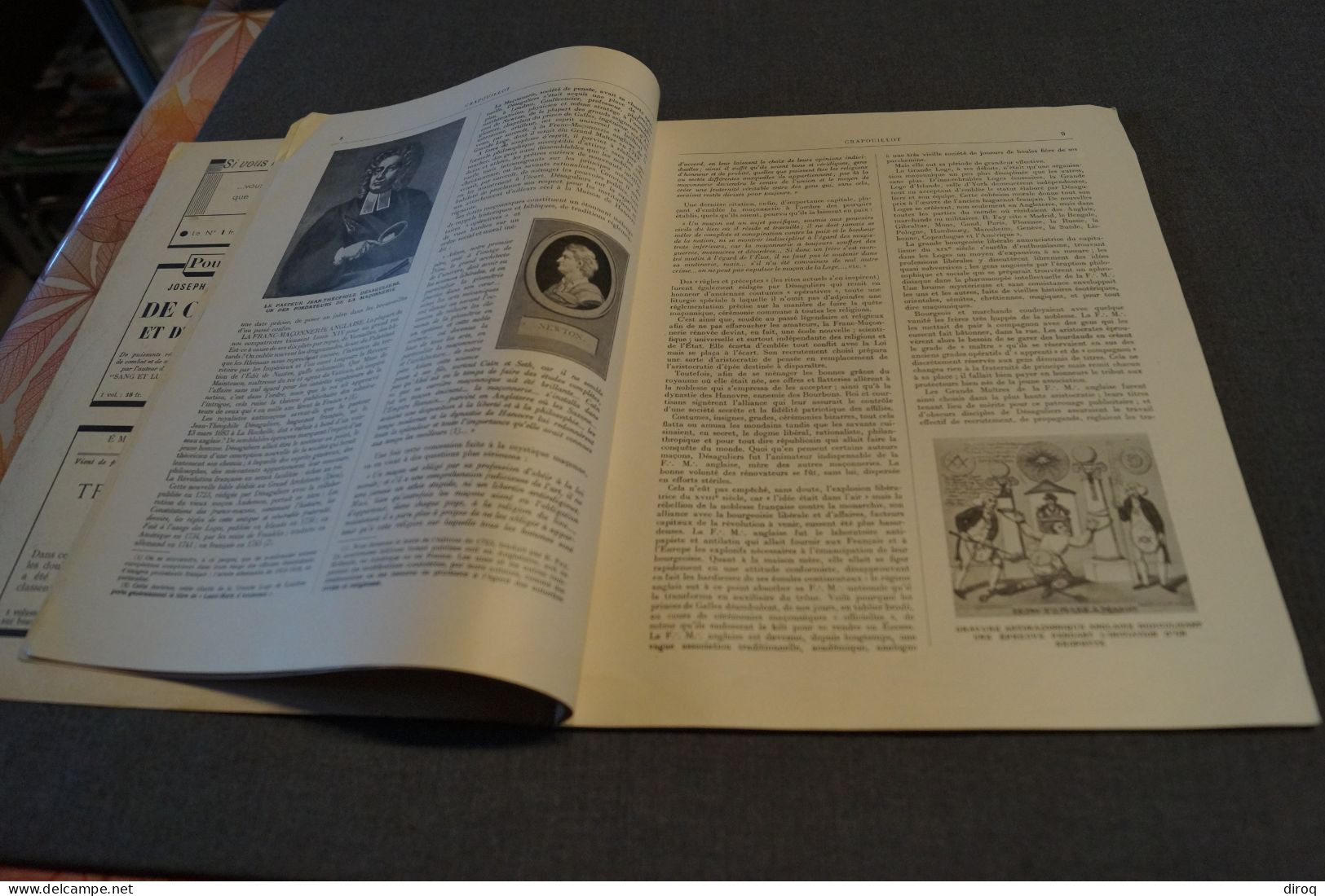 La Franc-Maçonnerie 1938,Crapouillot,68 Pages,31,5 Cm. Sur 24,5 Cm. Complet - Historical Documents