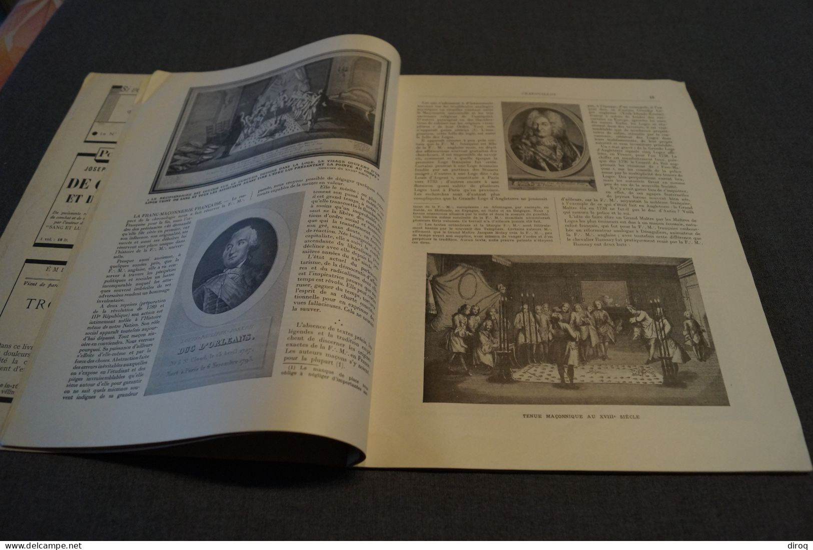 La Franc-Maçonnerie 1938,Crapouillot,68 Pages,31,5 Cm. Sur 24,5 Cm. Complet - Historische Dokumente