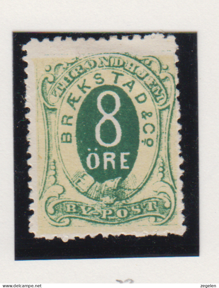 Noorwegen Lokale Zegel   Katalog Over Norges Byposter Trondhjem Bypost 22 - Local Post Stamps