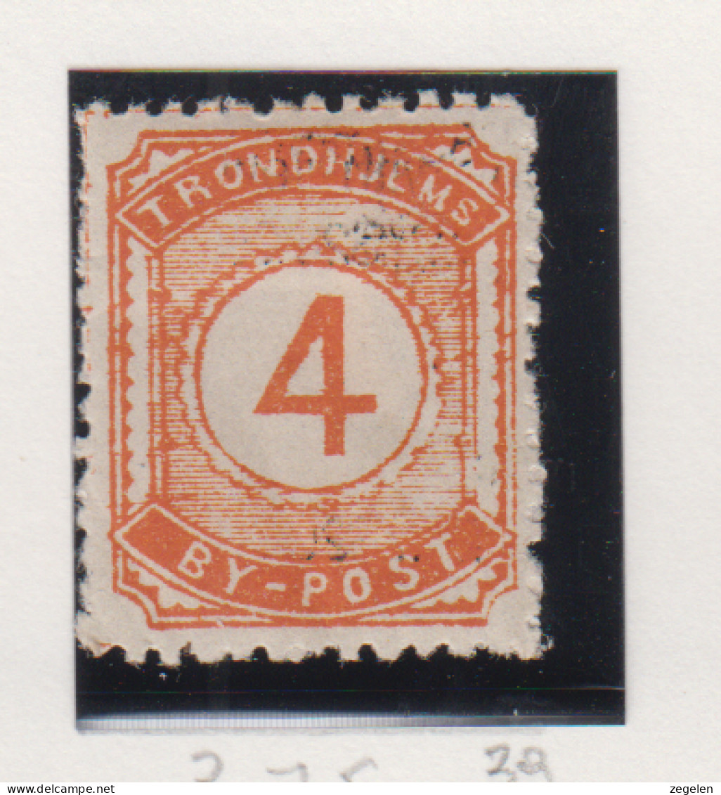 Noorwegen Lokale Zegel   Katalog Over Norges Byposter Trondhjem Bypost 39 - Local Post Stamps