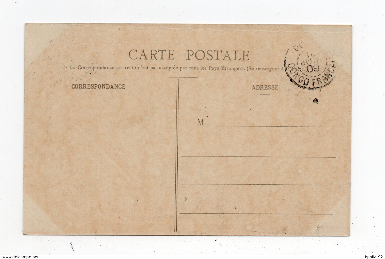 !!! CACHET OUESSO CONGO DE 1909 SUR CPA NON VOYAGEE - Lettres & Documents