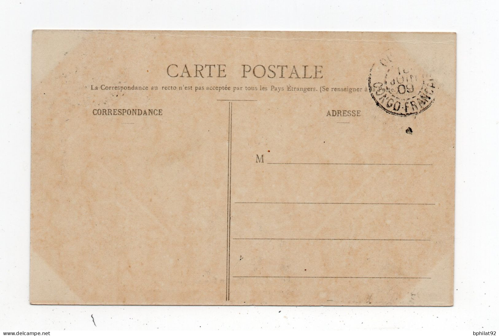 !!! CACHET OUESSO CONGO DE 1909 SUR CPA NON VOYAGEE - Briefe U. Dokumente