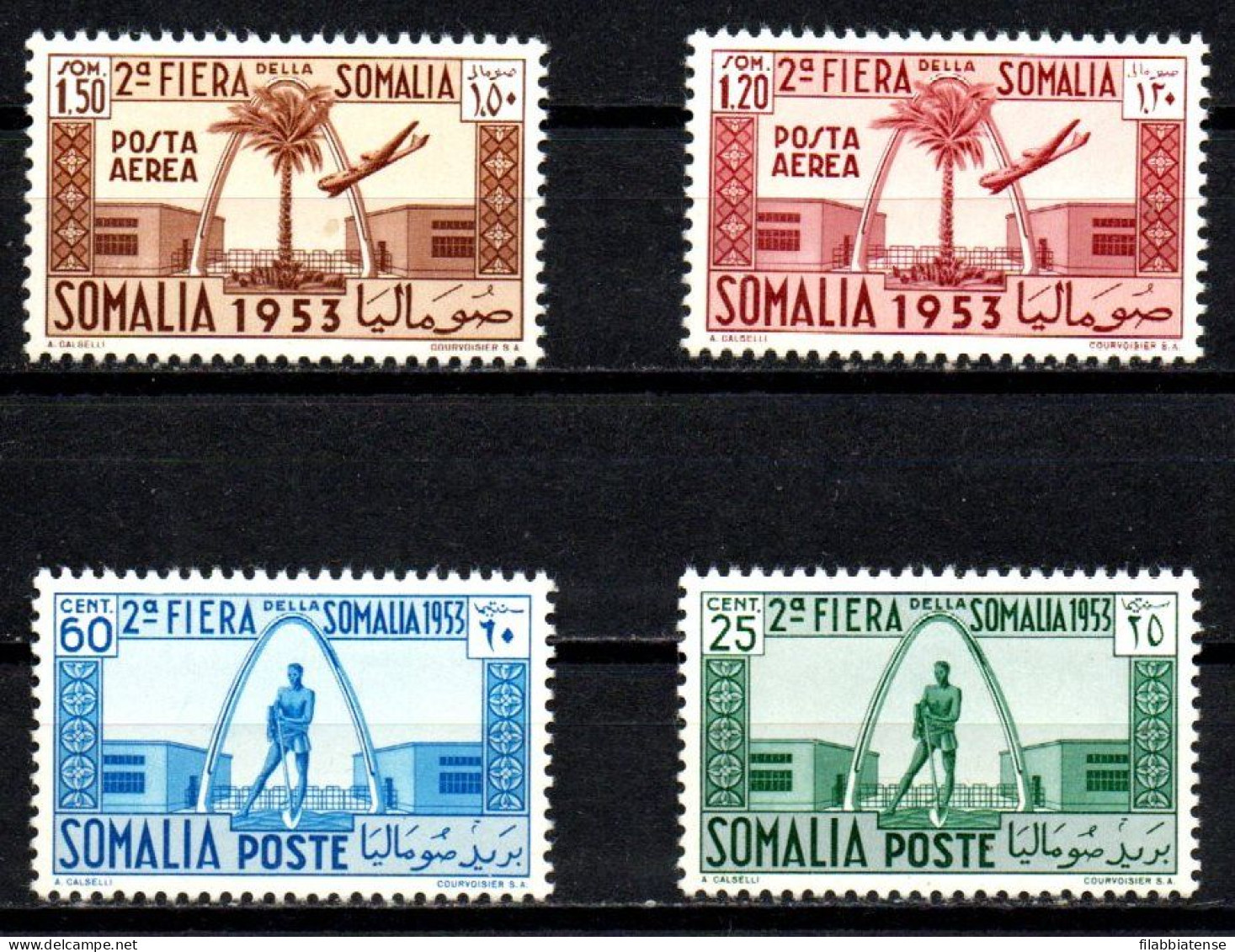 1953 - Italia - Somalia AFIS 19/20 + PA 16/PA 17 Fiera Della Somalia    ------- - Somalie (AFIS)