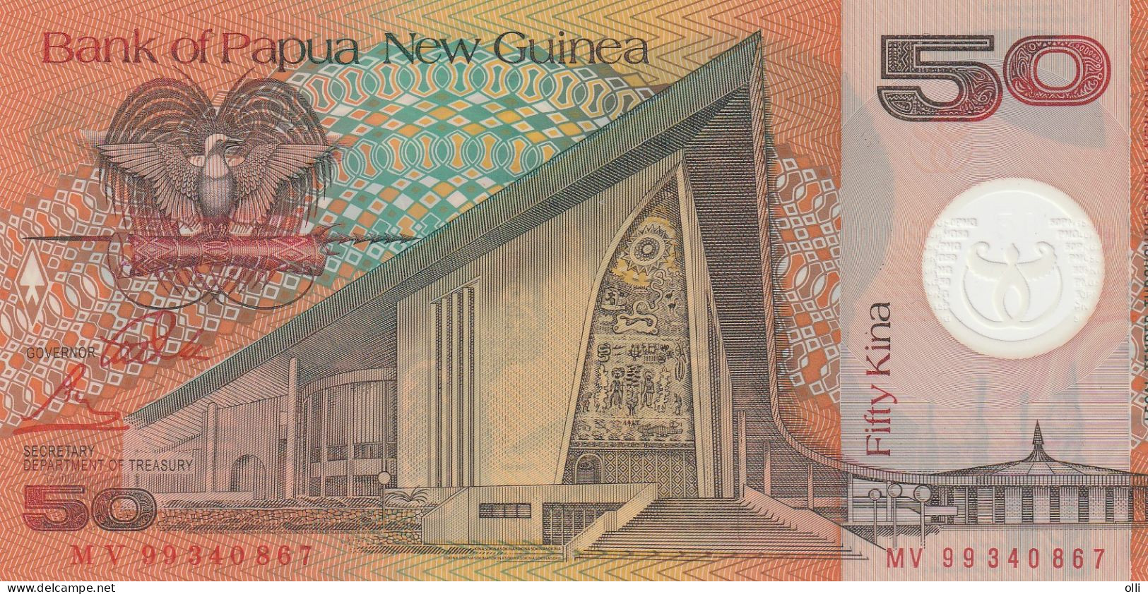 Papua New Guinea 50 Kina 1999 P-18  UNC - Papouasie-Nouvelle-Guinée