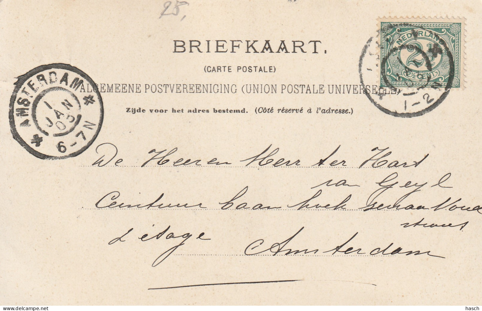 4915 1 Leiden, Brug A. D. Marepoort. (Poststempel 1903)  - Leiden