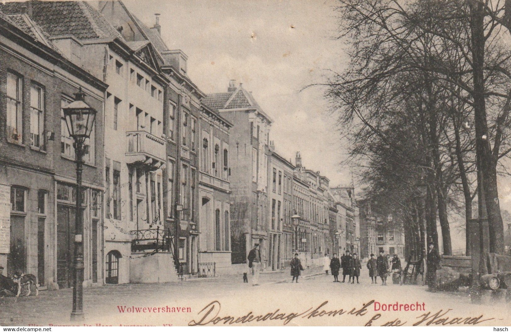 4915 6 Dordrecht, Wolwevershaven. (Poststempel 1906)  - Dordrecht