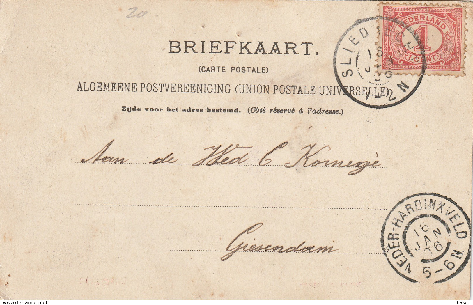 4915 6 Dordrecht, Wolwevershaven. (Poststempel 1906)  - Dordrecht