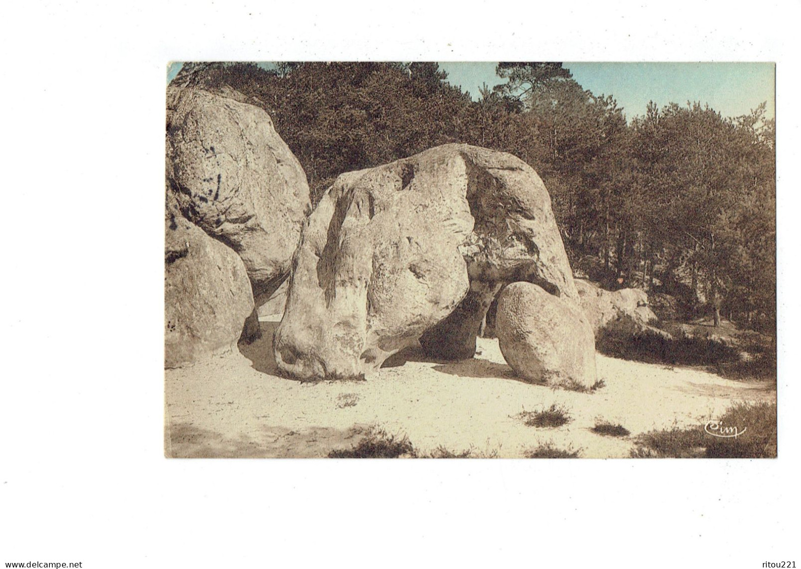 Cpa - 77 - La Chapelle La Reine - Rocher De L'Eléphant - 1956 - Cim - La Chapelle La Reine