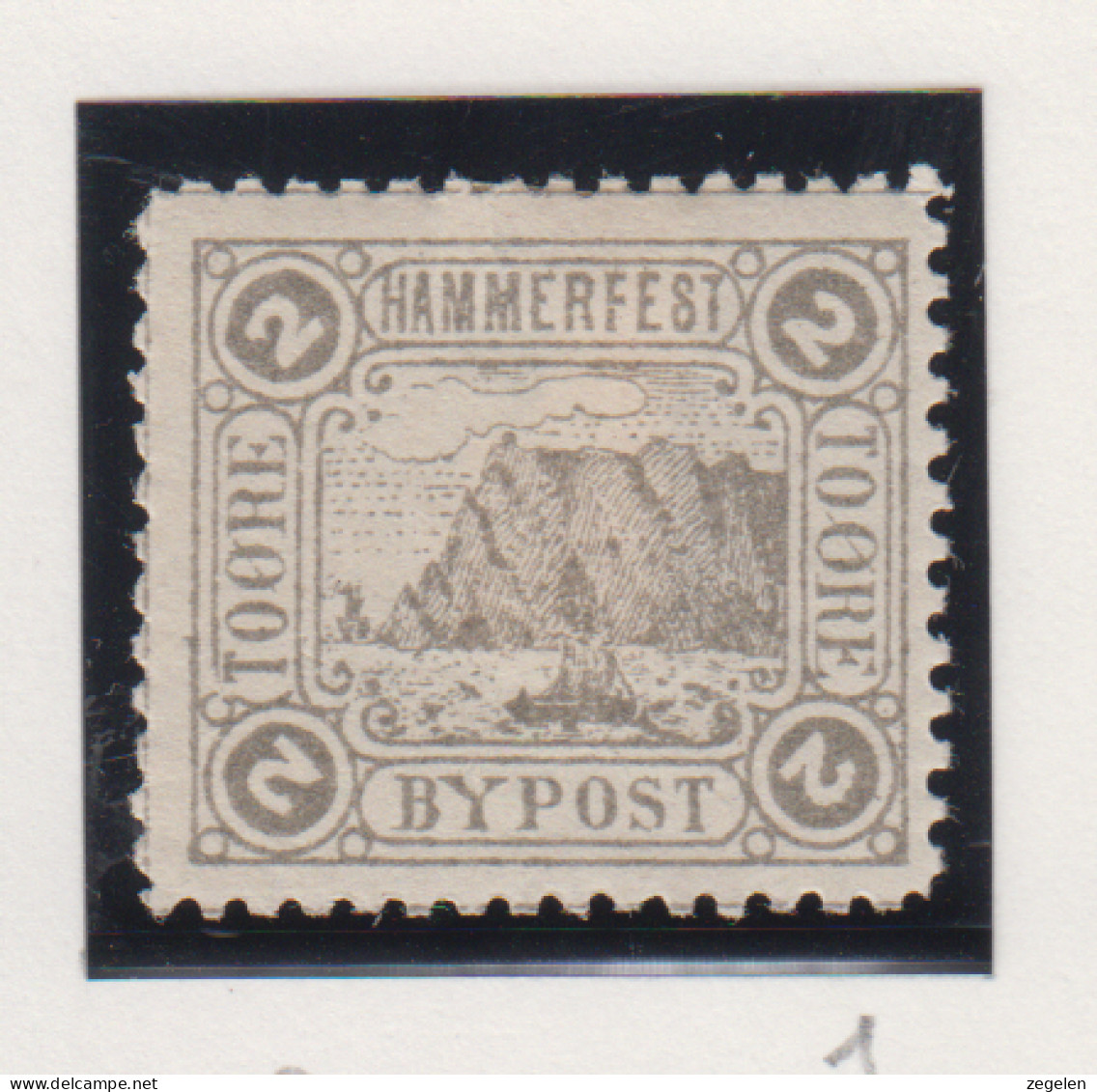 Noorwegen Lokale Zegel   Katalog Over Norges Byposter Hammerfest Bypost 1 - Local Post Stamps