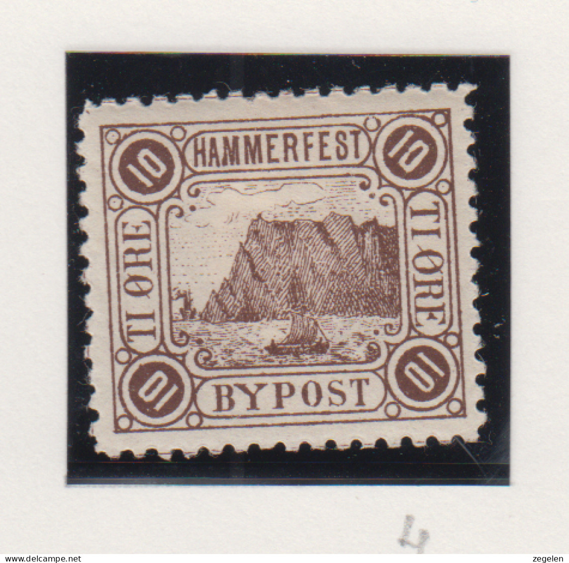 Noorwegen Lokale Zegel   Katalog Over Norges Byposter Hammerfest Bypost 4 - Local Post Stamps