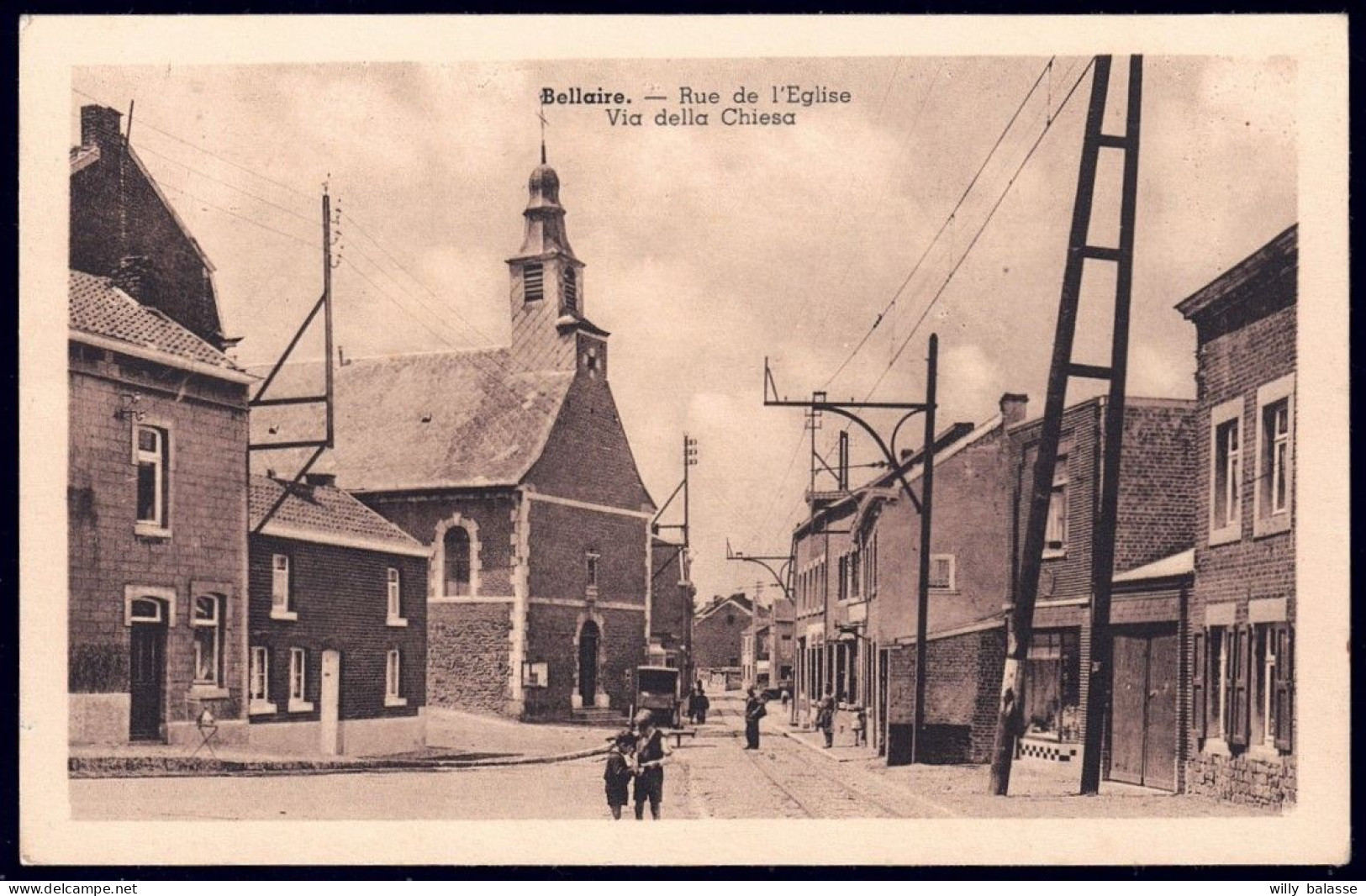 +++ CPA - BELLAIRE - Rue De L'Eglise - Via Della Chiesa   // - Beyne-Heusay