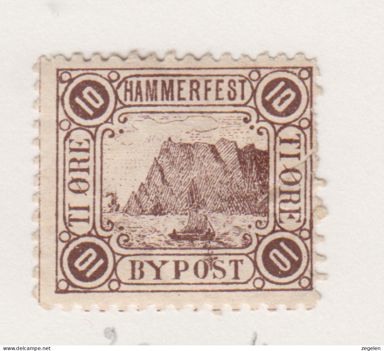 Noorwegen Lokale Zegel   Katalog Over Norges Byposter Hammerfest Bypost 4 - Local Post Stamps