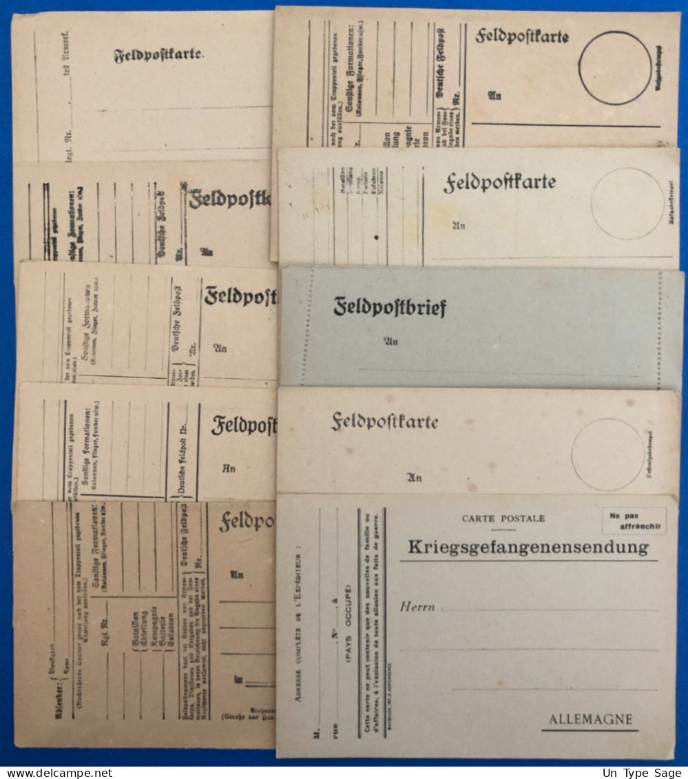 Allemagne, Lot De 10 Cartes Militaires, Neuves - (L038) - Feldpost (postage Free)