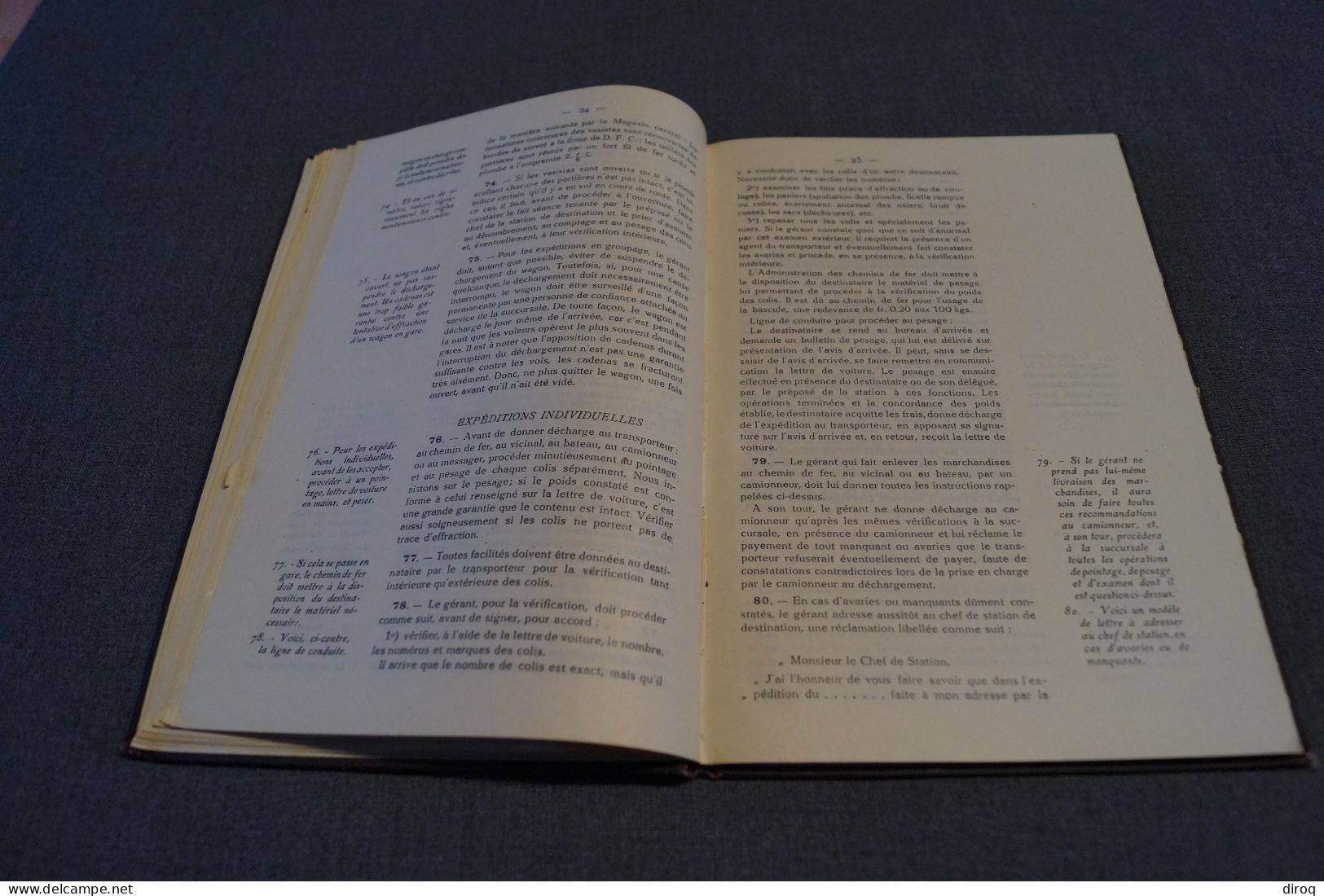 RARE Carnet Du Règlement De Delaize Frères Et Cie 1928 ,112 Pages, 24 Cm. Sur 16 Cm. - Historische Documenten