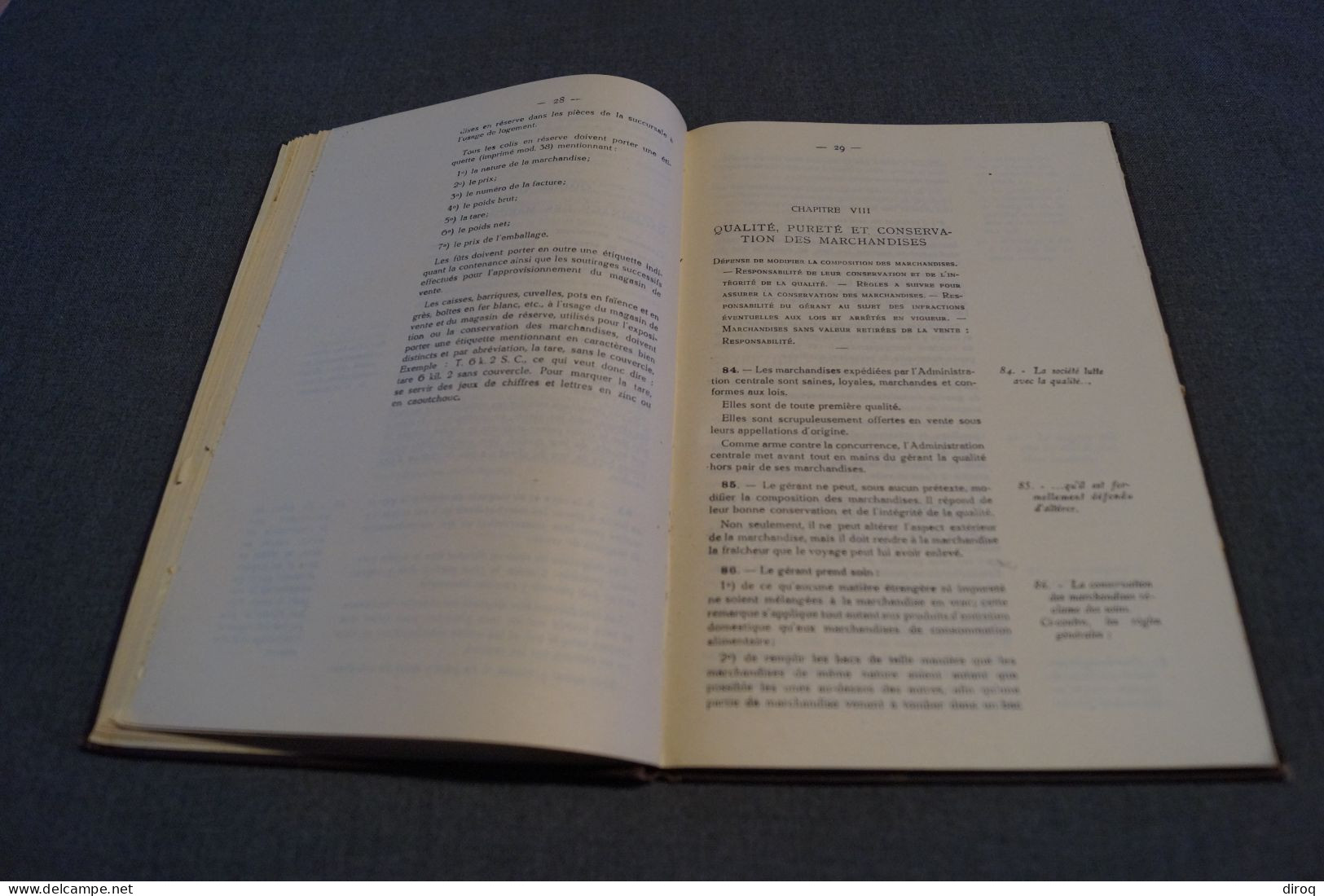 RARE Carnet Du Règlement De Delaize Frères Et Cie 1928 ,112 Pages, 24 Cm. Sur 16 Cm. - Historical Documents