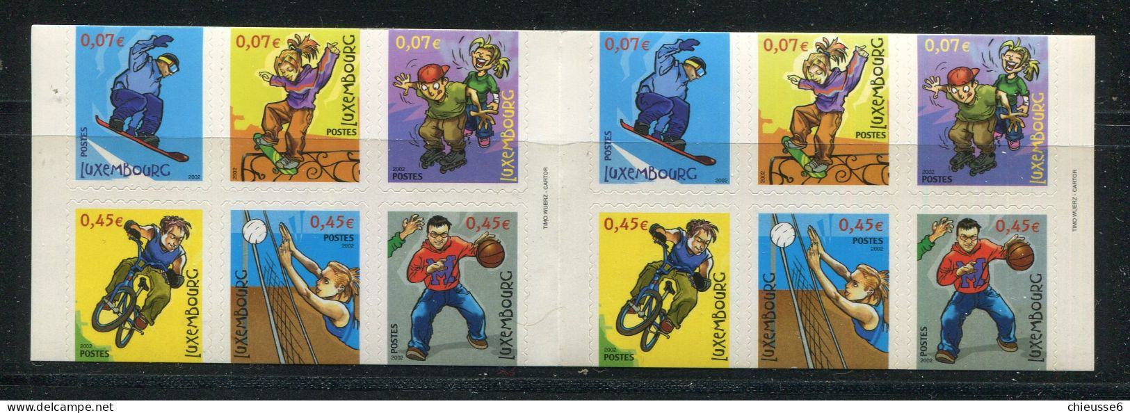 Luxembourg ** C1511 - Sports " FUN" - Postzegelboekjes