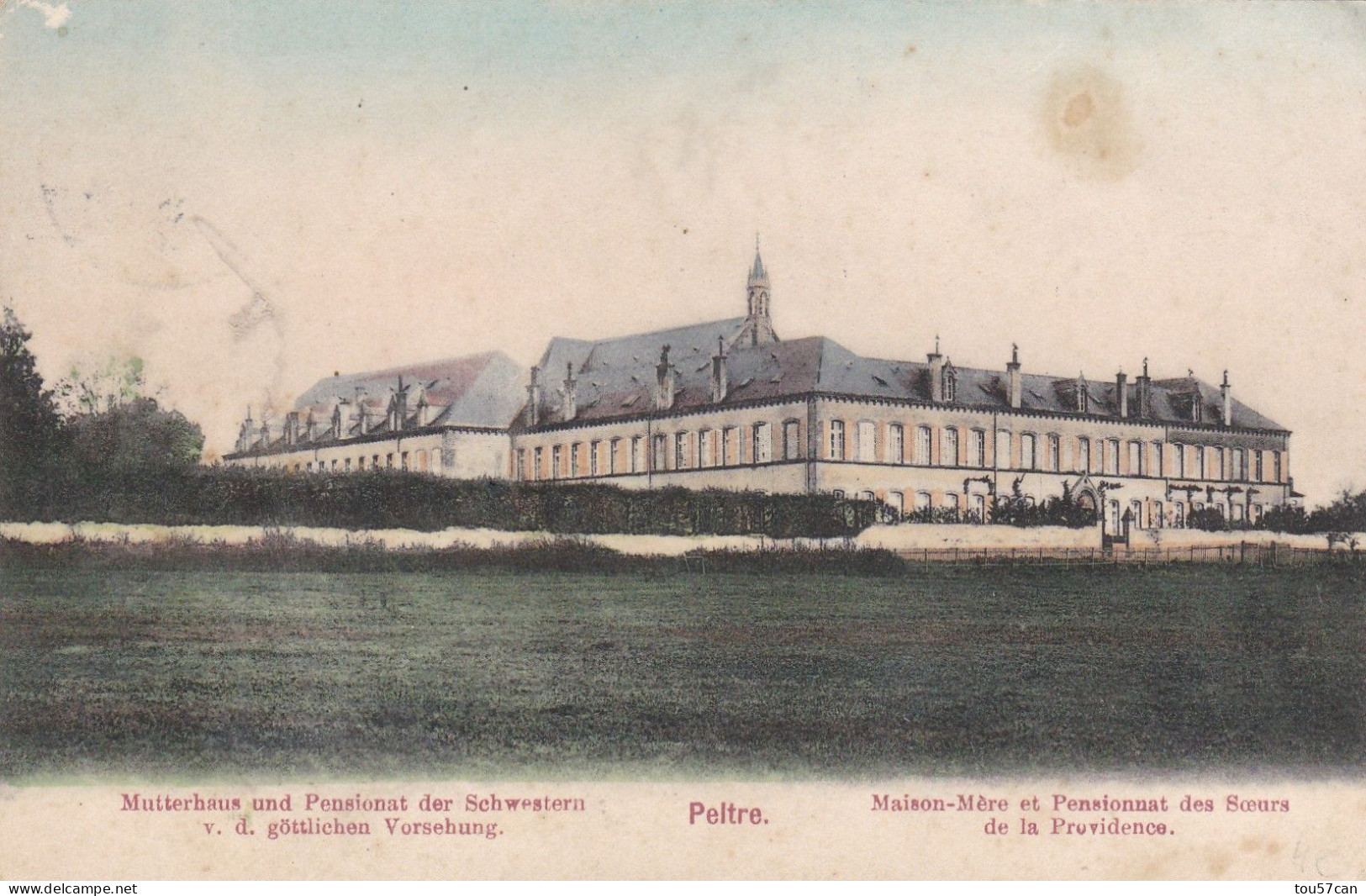 PELTRE - METZ - MOSELLE -  (57) -  PEU COURANTE CPA COULEURS DE 1911. - Metz Campagne