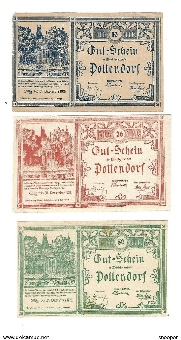 **Austria Notgeld  Pottendorf  Serie  772  Cat Val 3, 00 Euro - Oesterreich