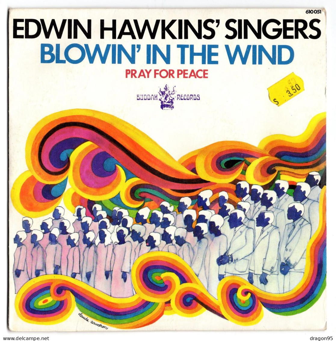 Edwin HAWKINS' SINGERS : Blowin' In The Wind - Buddah Records 610 051 - France - 1970 - Soul - R&B