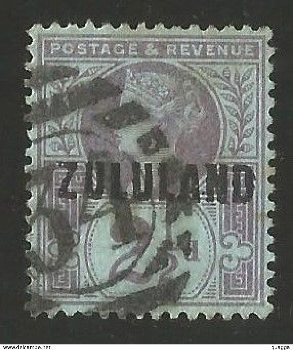 Zululand 1888. 2½d With Numeral 34 Postmark GB Cancel. SG 4. - Zululand (1888-1902)