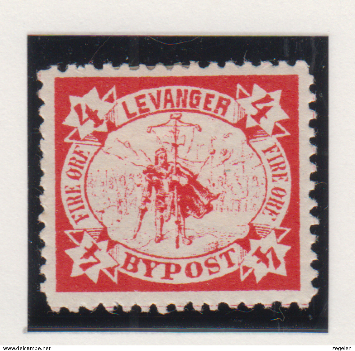 Noorwegen Lokale Zegel   Katalog Over Norges Byposter Levanger Bypost 2 - Local Post Stamps