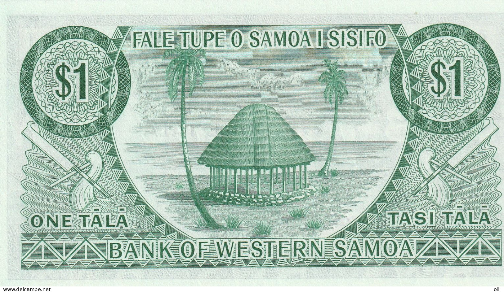 SAMOA Western. 1 Tala (1967). Pick 16a. UNC. - Samoa