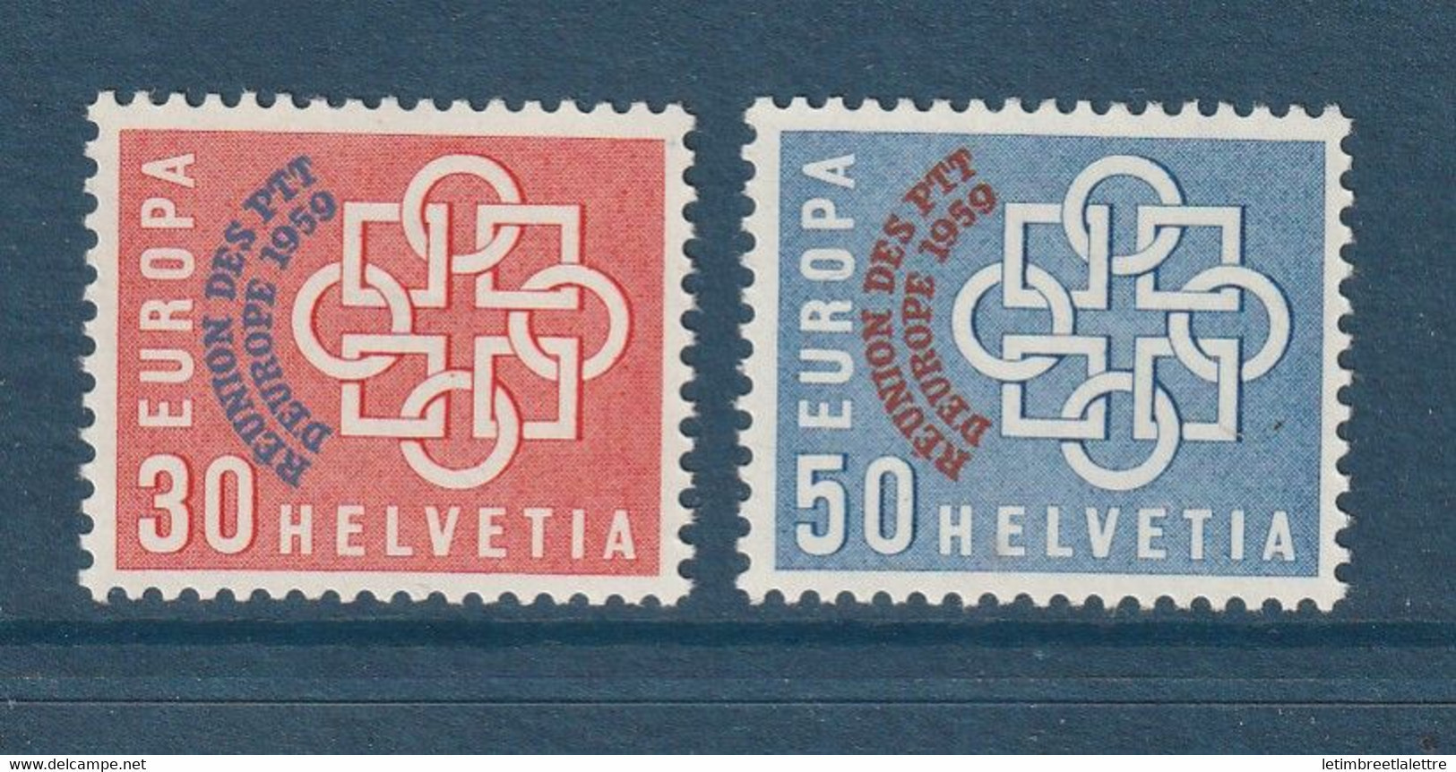 Suisse - YT N° 632 Et 633 ** - Neuf Sans Charnière - 1959 - Nuevos