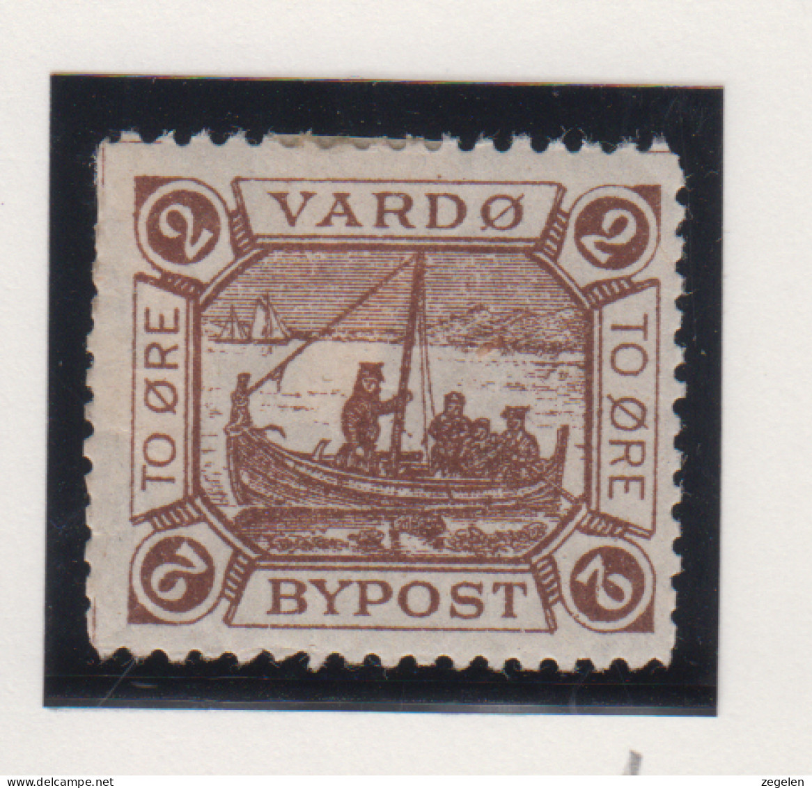 Noorwegen Lokale Zegel   Katalog Over Norges Byposter Vardo Bypost 1 - Local Post Stamps