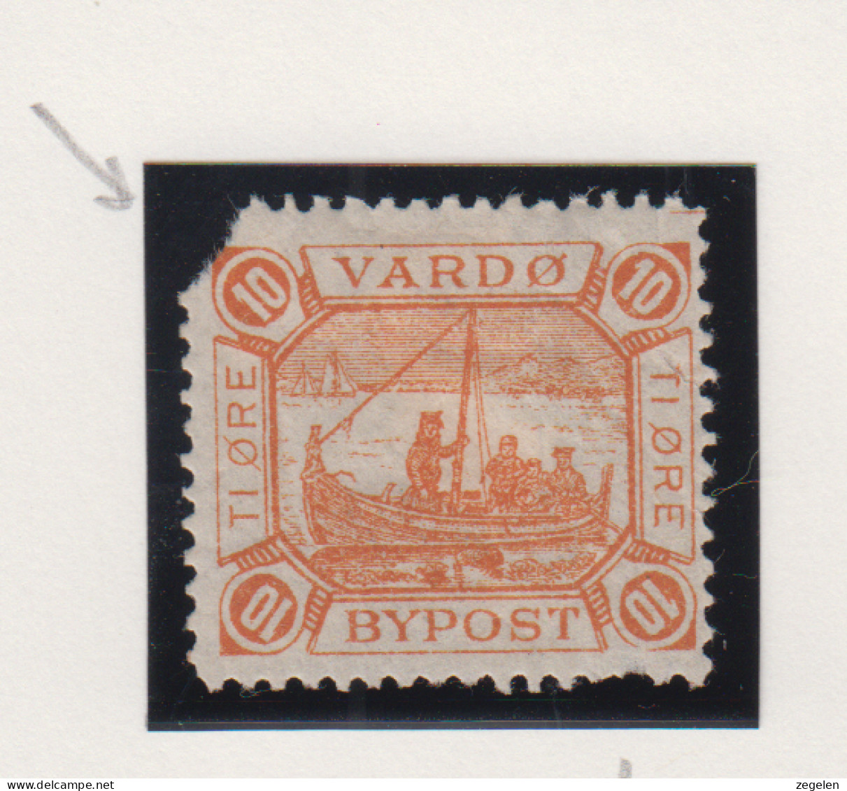 Noorwegen Lokale Zegel   Katalog Over Norges Byposter Vardo Bypost 4 Linkerbovenhoek Kort - Local Post Stamps