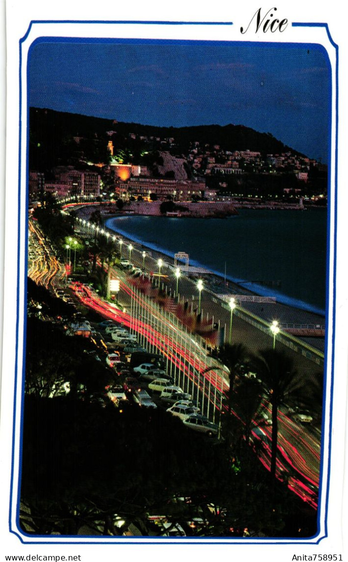 NICE- LA PROMENADE DES ANGLAIS LA NUIT - Nizza Bei Nacht