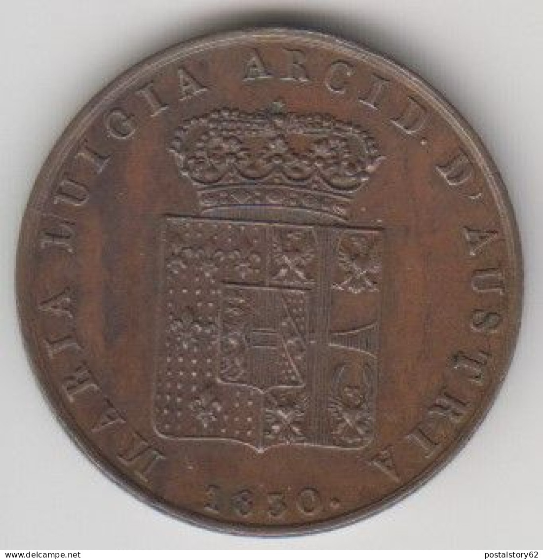 Ducato Di Parma Piacenza E Guastalla. - Maria Luigia  - 5 Centesimi 1830 BB/SPL - Emilia