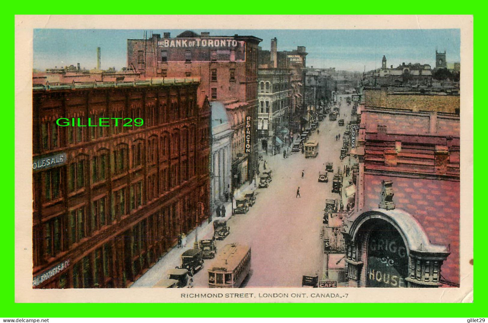 LONDON, ONTARIO - RICHMOND STREET - BANK OF TORONTO -  TRAVEL IN 1938 - PECO - - Londen