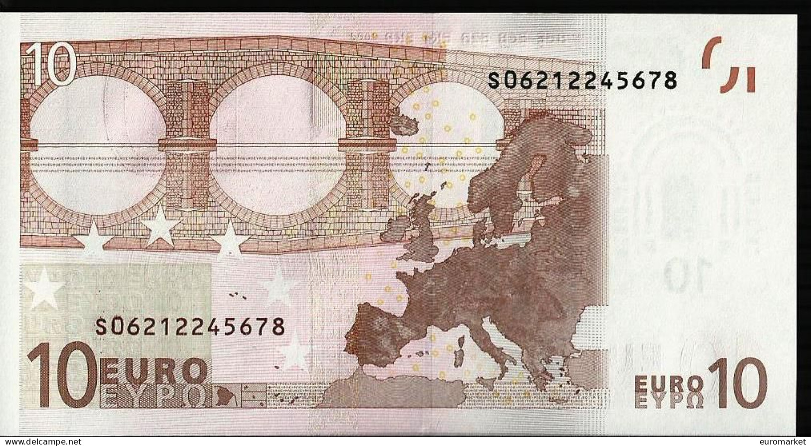 10 EURO "S" J006 ITALIE - ITALIA UNC - FDS - TRICHET - 10 Euro