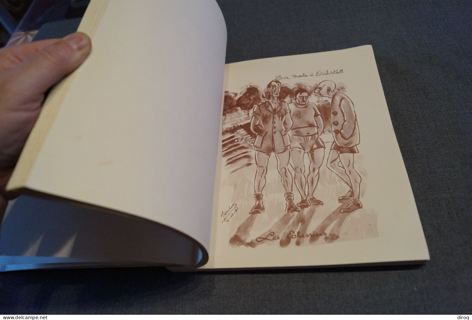 Très RARE , Les petits ennuis de Pélégees,50 dessins de Marchal,1946,original,25,5 Cm./22 Cm.