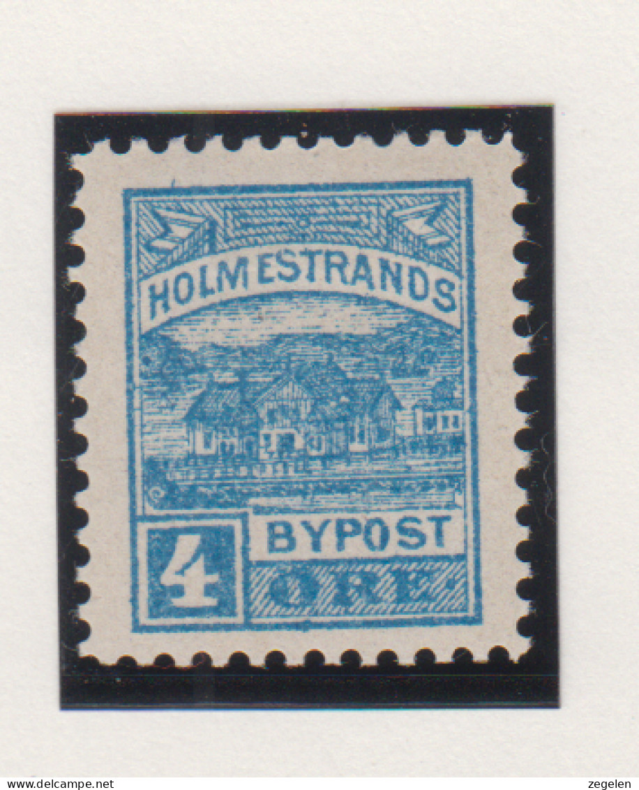 Noorwegen Lokale Zegel   Katalog Over Norges Byposter Holmestrands Bypost 7 - Emisiones Locales