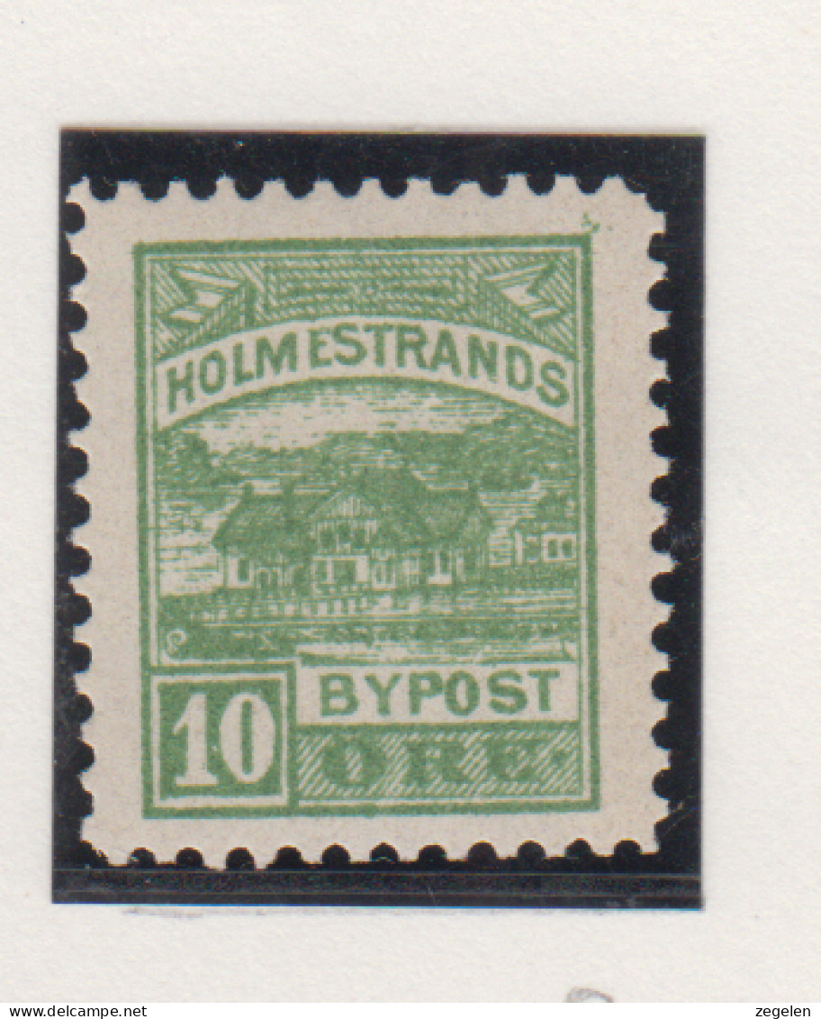 Noorwegen Lokale Zegel   Katalog Over Norges Byposter Holmestrands Bypost 8 - Emisiones Locales