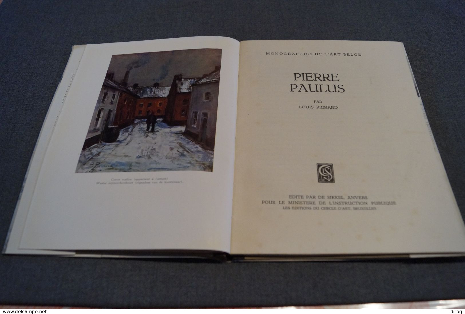 Pierre Paulus,dédicacé,1948 Par Louis Pierrard,39 Pages,25 Cm. Sur 19 Cm.très Bel état - Huiles