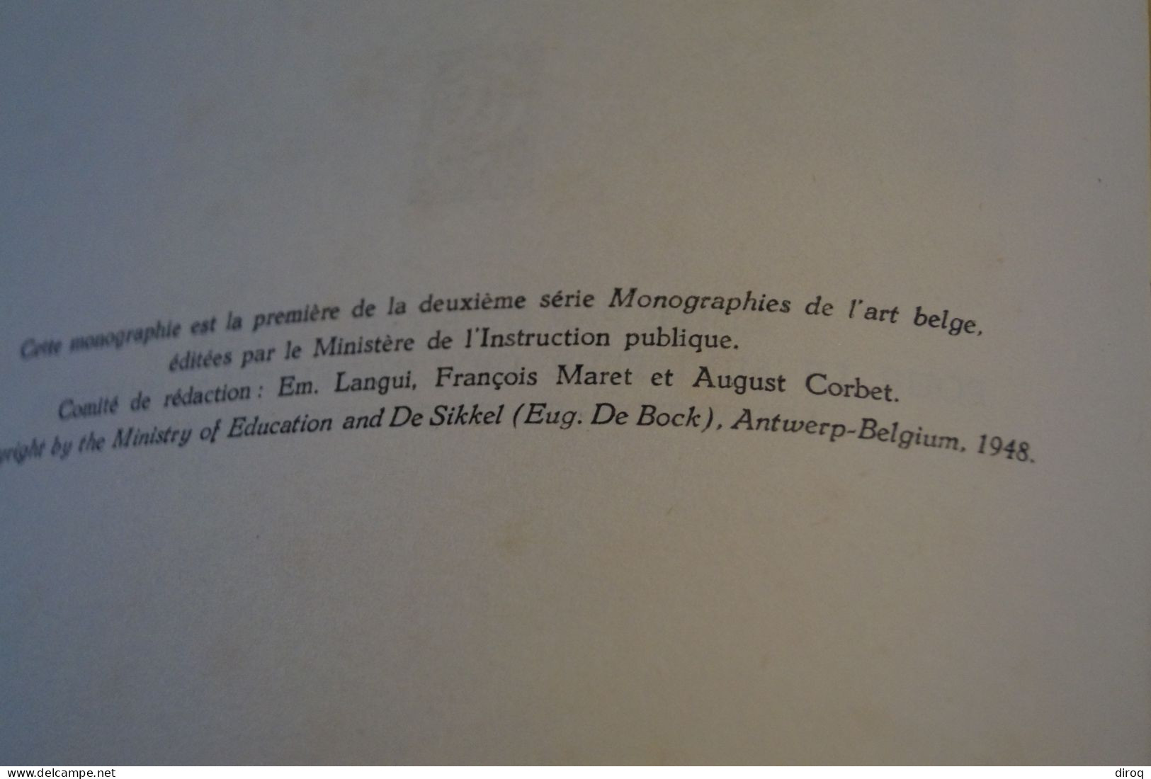 Pierre Paulus,dédicacé,1948 par Louis Pierrard,39 pages,25 Cm. sur 19 Cm.très bel état