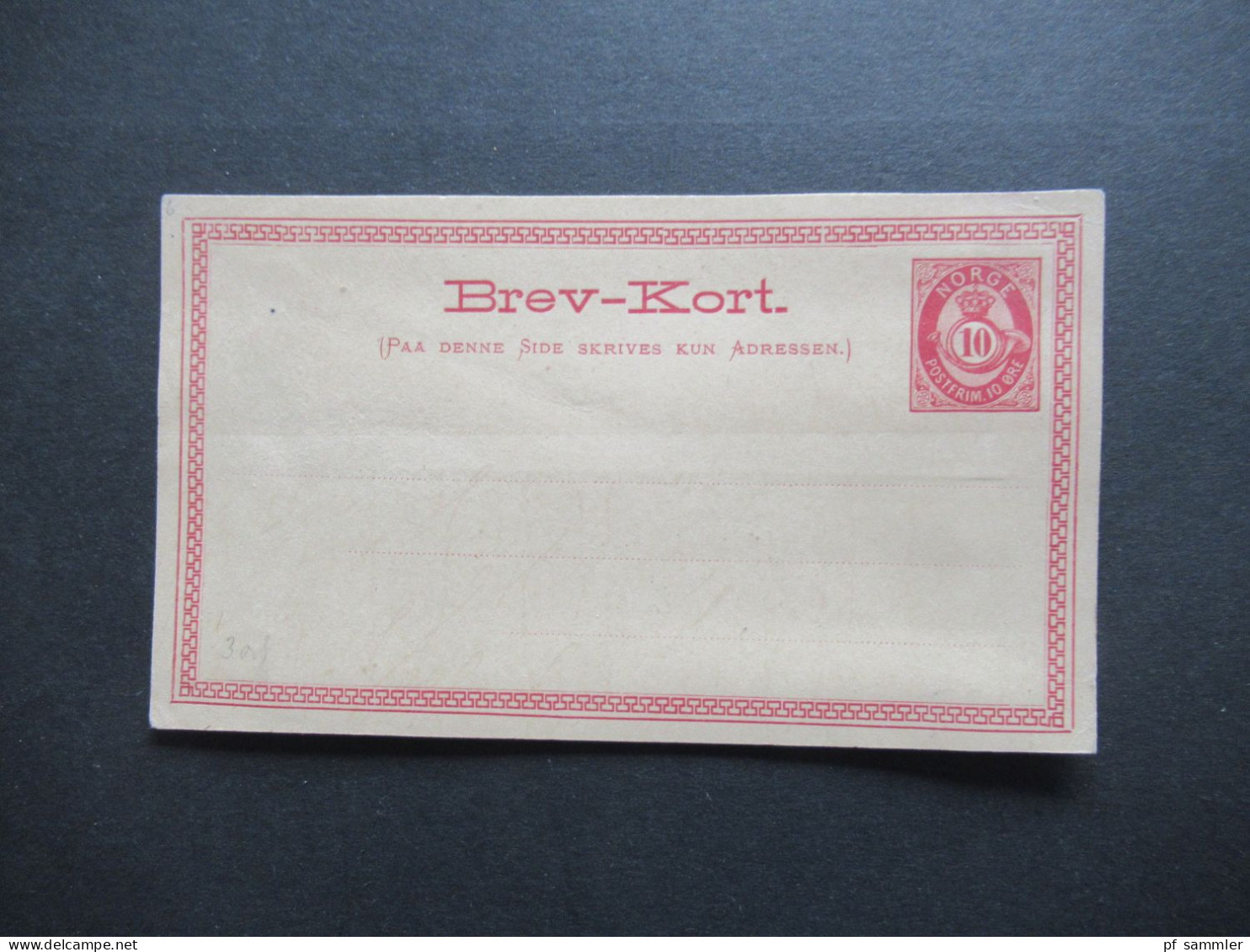 Norwegen 2 Ganzsachen Brev-Kort 6 Und 10 Öre Ungebraucht! Um 1880 - Postal Stationery