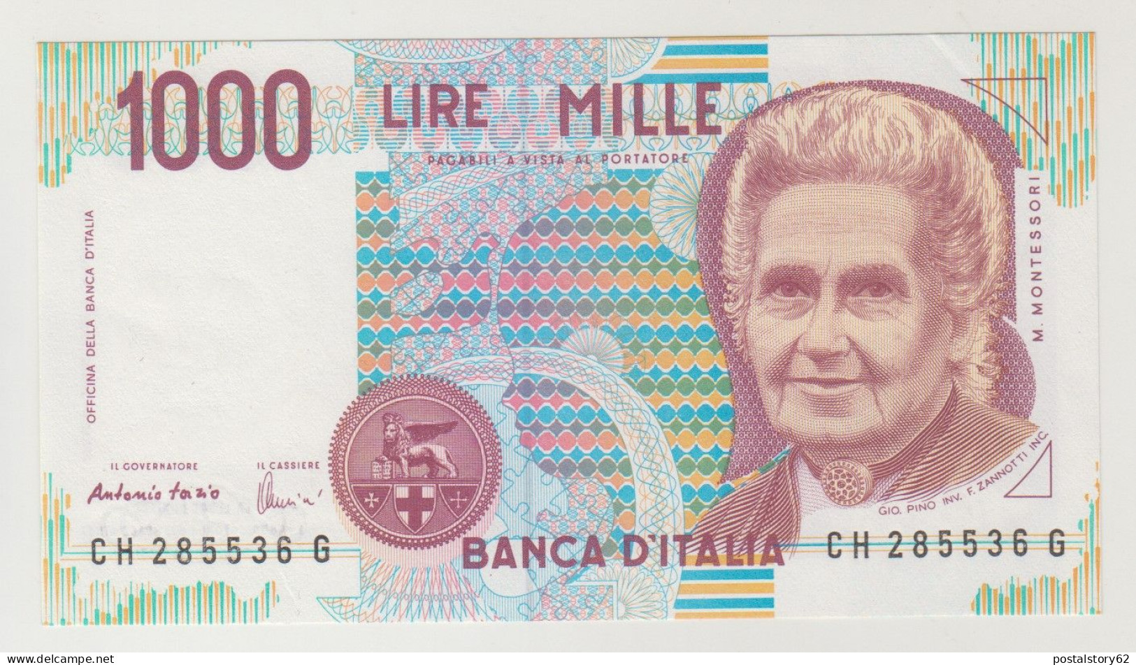 Repubblica Italiana, Banconota Lire 1000 Montessori FDS - 1.000 Lire