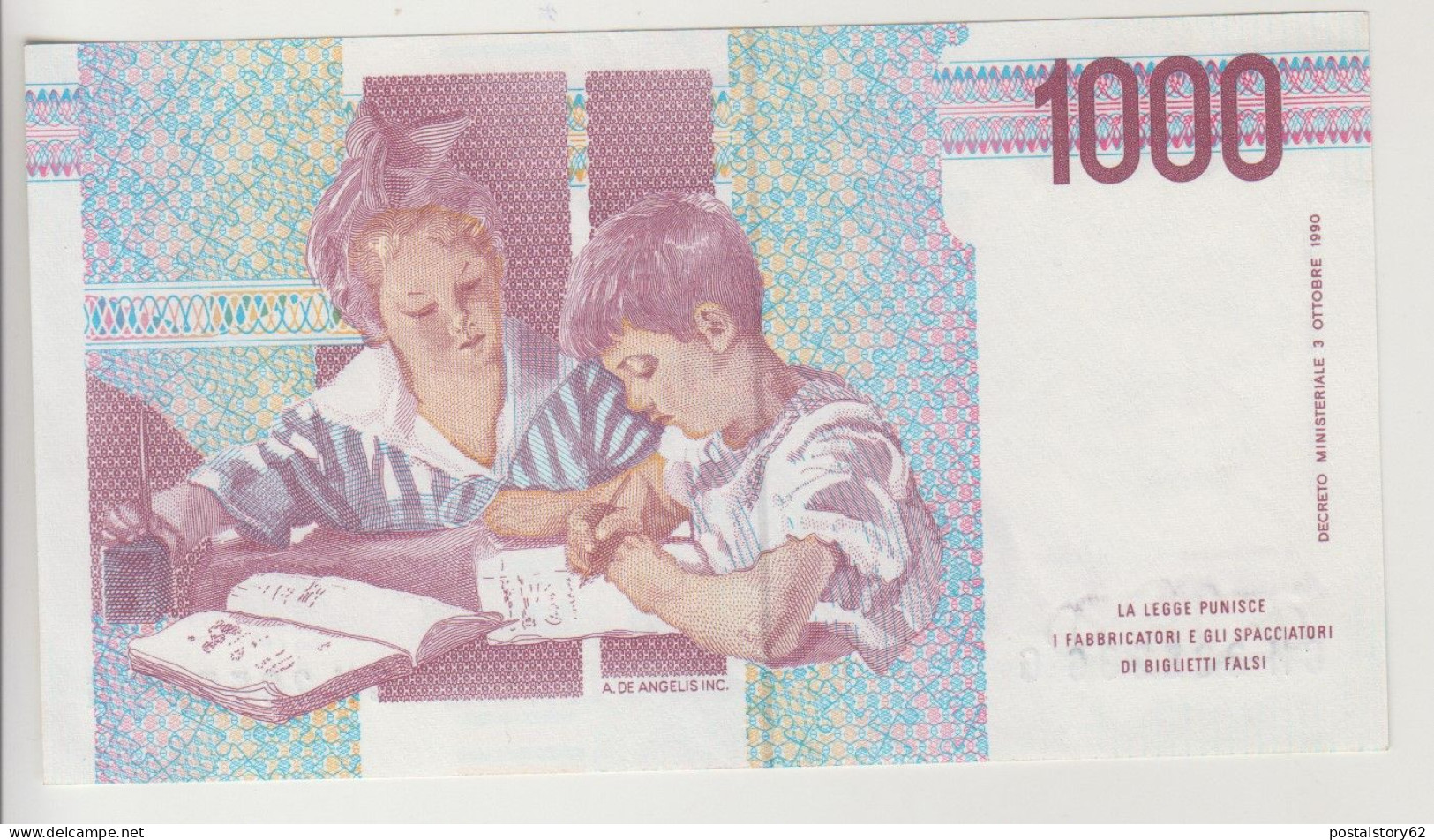 Repubblica Italiana, Banconota Lire 1000 Montessori FDS - 1000 Liras